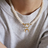 Collier Hallie - Blanc laiteux