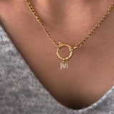 Charm Lettre zircon